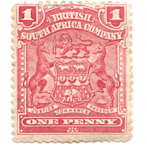British South Africa Company 1898-1908 Definitives 1d Rose Mint SG 77 stamps on sale