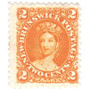 New Brunswick 1860 Queen Victoria Definitives 2c Orange Mint SG 11 stamps on sale