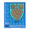 Switzerland 1979 Children's Fund Arms of Communes 80c + 40c Perroy Mint SG J269 stamps