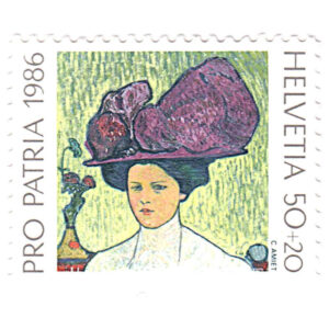 Switzerland 1986 Pro Patria Paintiings 50c + 20c Amiet "The Violet Hat" Mint SG 1099 stamps on sale