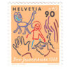Switzerland 1988 Children's Fund Child Development 90c + 40c Drawing Mint SG J307 stamps on sale